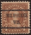 Sellos de America - Estados Unidos -  Martina Washington 1923  4 centavos 11x10 perf