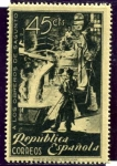 Stamps Spain -  Homenaje a los obreros de Sagunto