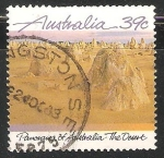 Stamps Australia -  Panorama de desierto