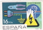 Stamps Spain -  RIESGO DE LA ELECTRICIDAD (24)