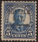 Stamps United States -  Theodore Roosevelt  1922 5 centavos 11 perf