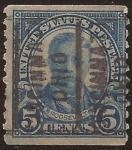 Sellos de America - Estados Unidos -  Theodore Roosevelt  1923 5 centavos dent vert 9,5 perf