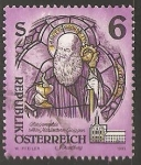 Stamps Austria -  St. Benedict of Nursia,