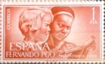 Stamps Spain -  Intercambio 0,25 usd 1 pta. 1966