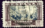 Stamps : Europe : Spain :  XIX Centenario de la venida de la Virgen del Pilar. Ruinas de Belchite