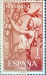 Stamps Spain -  Intercambio m2b 0,25 usd 1 pta. 1964