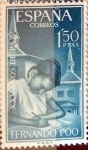 Stamps Spain -  Intercambio m2b 0,30 usd 1,50 ptas.. 1964