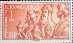 Stamps Spain -  Intercambio 0,25 usd 1 pta. 1964