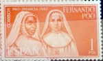 Stamps Spain -  Intercambio m2b 0,25 usd 1 pta. 1963