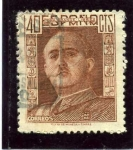 Stamps Spain -  General Franco
