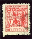 Stamps Spain -  Año Santo Compostelano. Detalle del Capitel