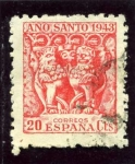 Sellos de Europa - Espa�a -  Año Santo Compostelano. Detalle del Capitel