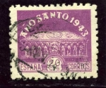 Stamps Spain -  Año Santo Compostelano. Sepulcro