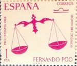 Stamps Spain -  Intercambio 0,25 usd 1 pta. 1968