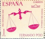 Stamps Spain -  Intercambio fd2a 0,25 usd 1 pta. 1968