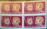 Stamps : Europe : Spain :  Intercambio 1,00 usd 4 x 1 pta. 1968