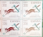 Sellos de Europa - Espa�a -  Intercambio 1,60 usd 4 x 3,50 ptas. 1967