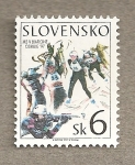 Sellos de Europa - Eslovaquia -  Ski