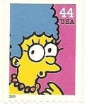 Stamps : America : United_States :  The Simpsons - Marge
