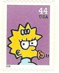 Stamps United States -  The Simpsons - Maggie