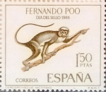 Stamps Spain -  Intercambio m2b 0,35 usd 1,50 ptas. 1966