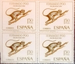 Stamps Spain -  Intercambio 1,40 usd 4 x 1,50 ptas. 1966