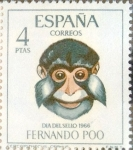 Stamps Spain -  Intercambio m1b 0,45 usd 4 ptas. 1966
