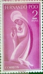 Stamps Spain -  Intercambio 0,25 usd 2 ptas. 1960