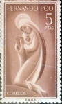 Stamps Spain -  Intercambio 0,25 usd 5 ptas. 1960