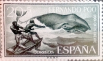 Stamps Spain -  Intercambio m2b 0,30 usd 20 + 5 cents. 1961