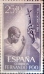 Stamps Spain -  Intercambio 0,30 usd 25 + 10 cents. 1961