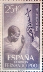Stamps : Europe : Spain :  Intercambio 0,30 usd 25 + 10 cents. 1961