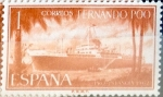 Stamps Spain -  Intercambio cr2f 0,25 usd 1 pta. 1962