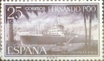 Stamps Spain -  Intercambio m2b 0,25 usd 25 cents. 1962