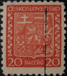 Stamps Czechoslovakia -  Coat of Arms