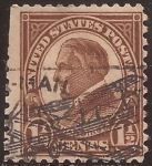 Sellos de America - Estados Unidos -  Warren Harding  1926 1,50 centavos air mail perf 11x10