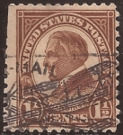 Sellos del Mundo : America : Estados_Unidos : Warren Harding  1926 1,50 centavos air mail perf 11x10