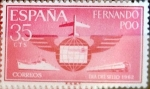 Stamps Spain -  Intercambio m2b 0,25 usd 35 cents. 1962