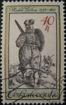 Stamps : Europe : Czechoslovakia :  Engravings of Costumes