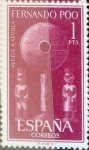 Stamps Spain -  Intercambio cr2f 0,25 usd 1 pta. 1961