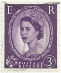 Stamps United Kingdom -  SERIE BÁSICA ISABEL II TIPO WILDING, FILIGRANA GIRADA. YVERT GB 331a