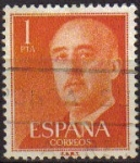 Stamps Spain -  ESPAÑA 1955 1153 Sello General Franco 1pts Usado