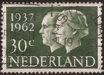 Stamps Netherlands -  Rein Juliana y Príncipe Bernardo  1962 30 céntimos