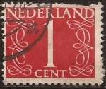 Stamps : Europe : Netherlands :  Números  1946 1 céntimo