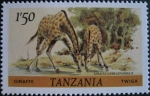 Sellos del Mundo : Africa : Tanzania : Giraffes