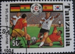 Stamps : Africa : Tanzania :  1994 World Cup Soccer Championships, US