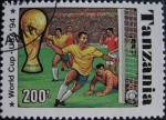 Sellos de Africa - Tanzania -  1994 World Cup Soccer Championships, US