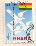 Sellos del Mundo : Africa : Ghana : Tercer aniv. de independencia.