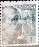 Stamps Spain -  Intercambio cr2f 0,25 usd 5 cents.s. 1 pta. 1949