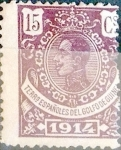 Stamps Spain -  Intercambio cr2f 0,25 usd 15 cents. 1914